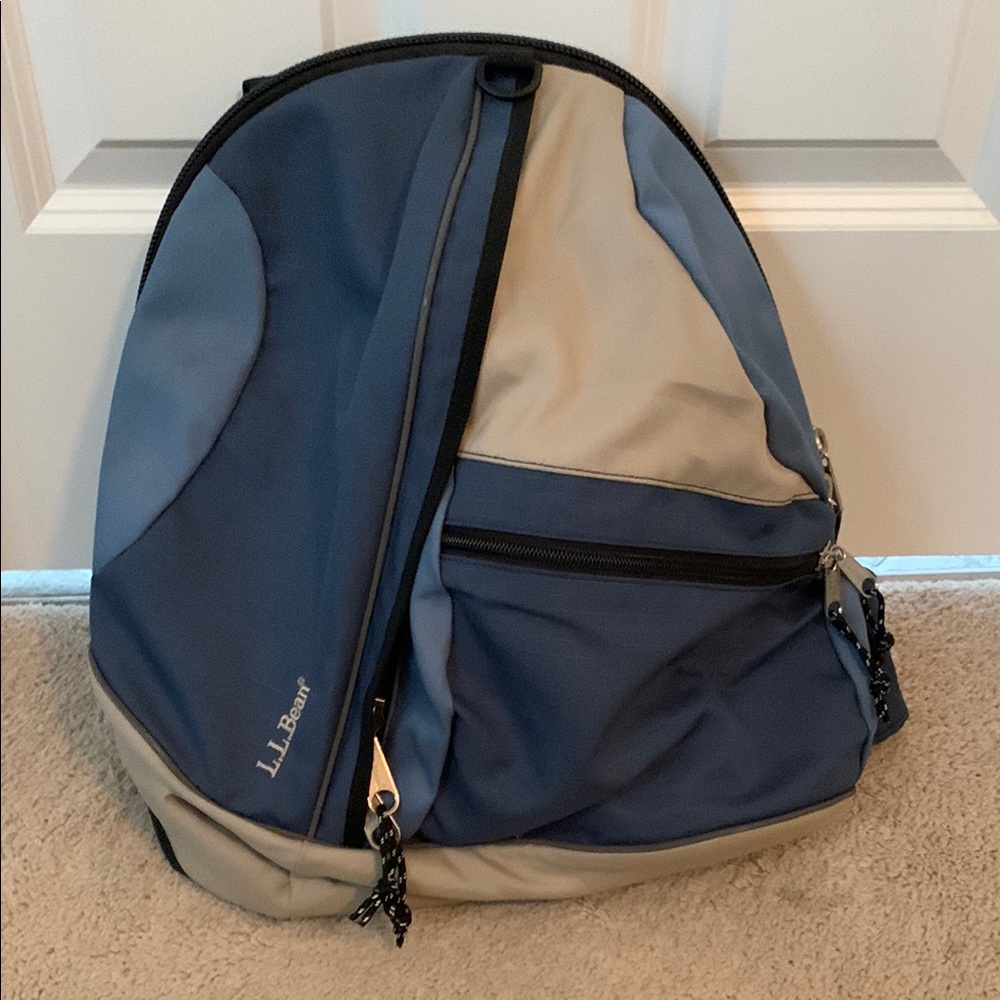 L.L. Bean Blue One Shoulder Backpack